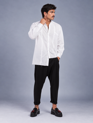 CAMICIA COLLO COREANA CON ABBOTTONATURA CENTRALE Z