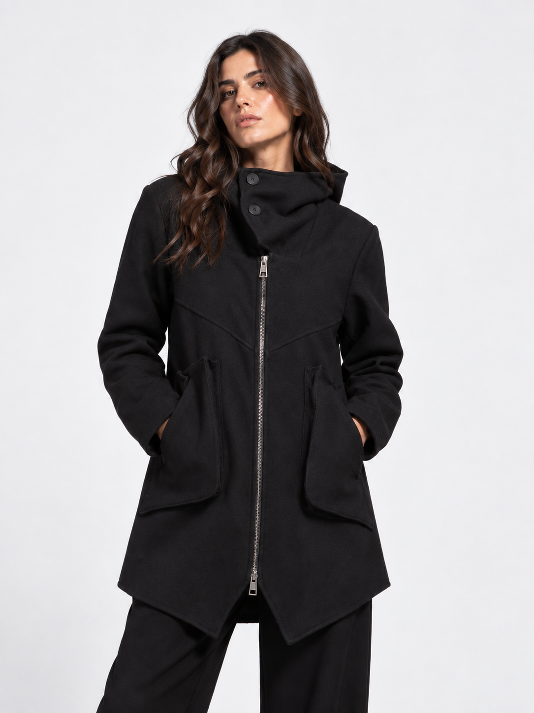 JACKET WITH TWO BUTTONS AND FRONT POCKETS