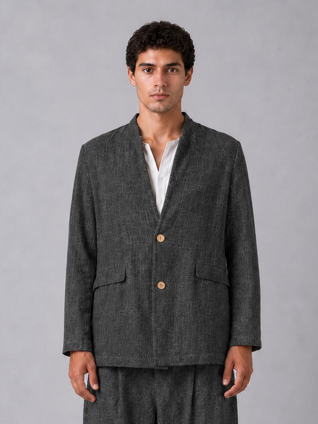 GIACCA LINO COLLO PIEGATO Z - OVERGROUND STORE 