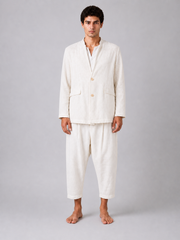 GIACCA LINO COLLO PIEGATO Z - OVERGROUND STORE 