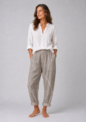 PANTALONE LINO CAVALLO BASSO - OVERGROUND STORE 