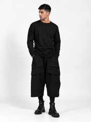 LOW CROTCH SHORTS WITH FRONT RUFFLES