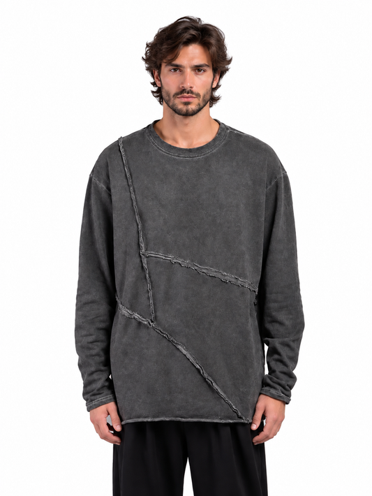 MAGLIA OVER CON CUCITURE Z
