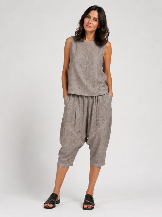 PANTALONE CORTO LINO