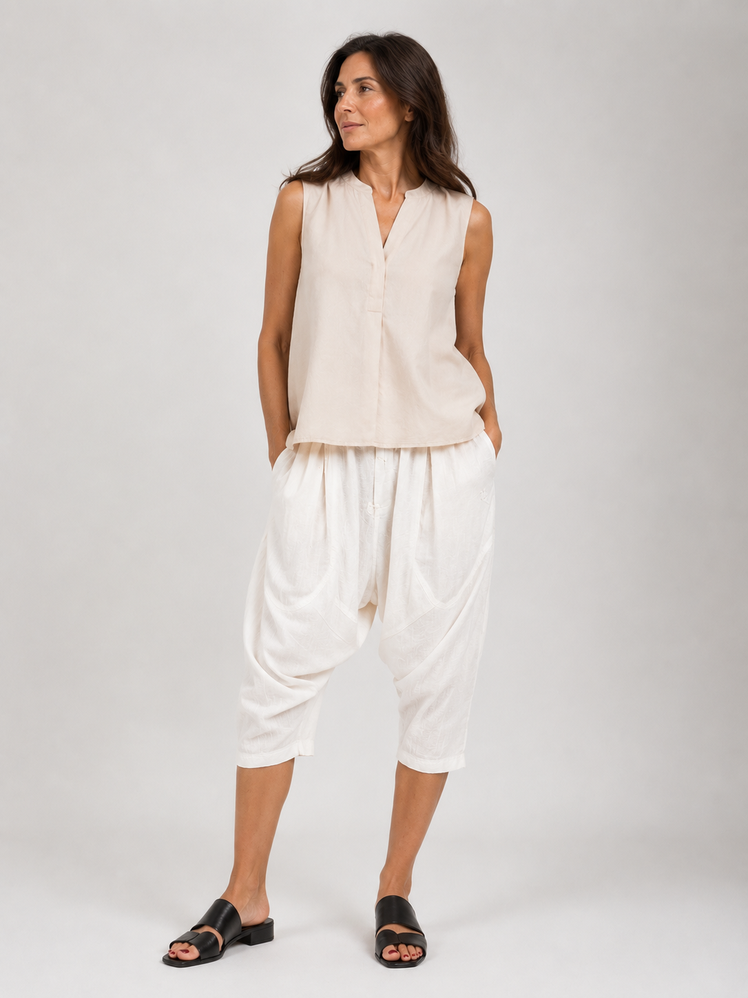 PANTALONE CORTO LINO