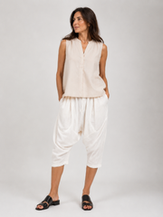 PANTALONE CORTO LINO