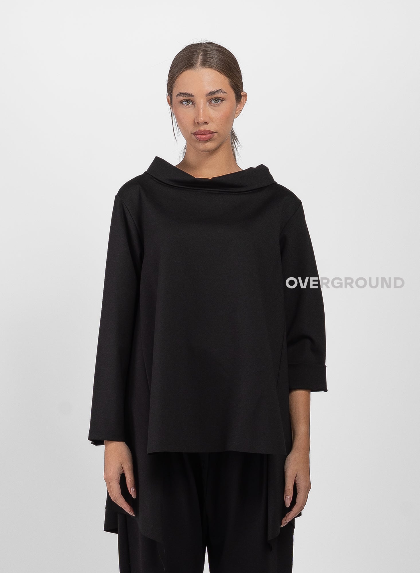 BLUSA LUNGA COLLO A BARCA - OVERGROUND STORE 