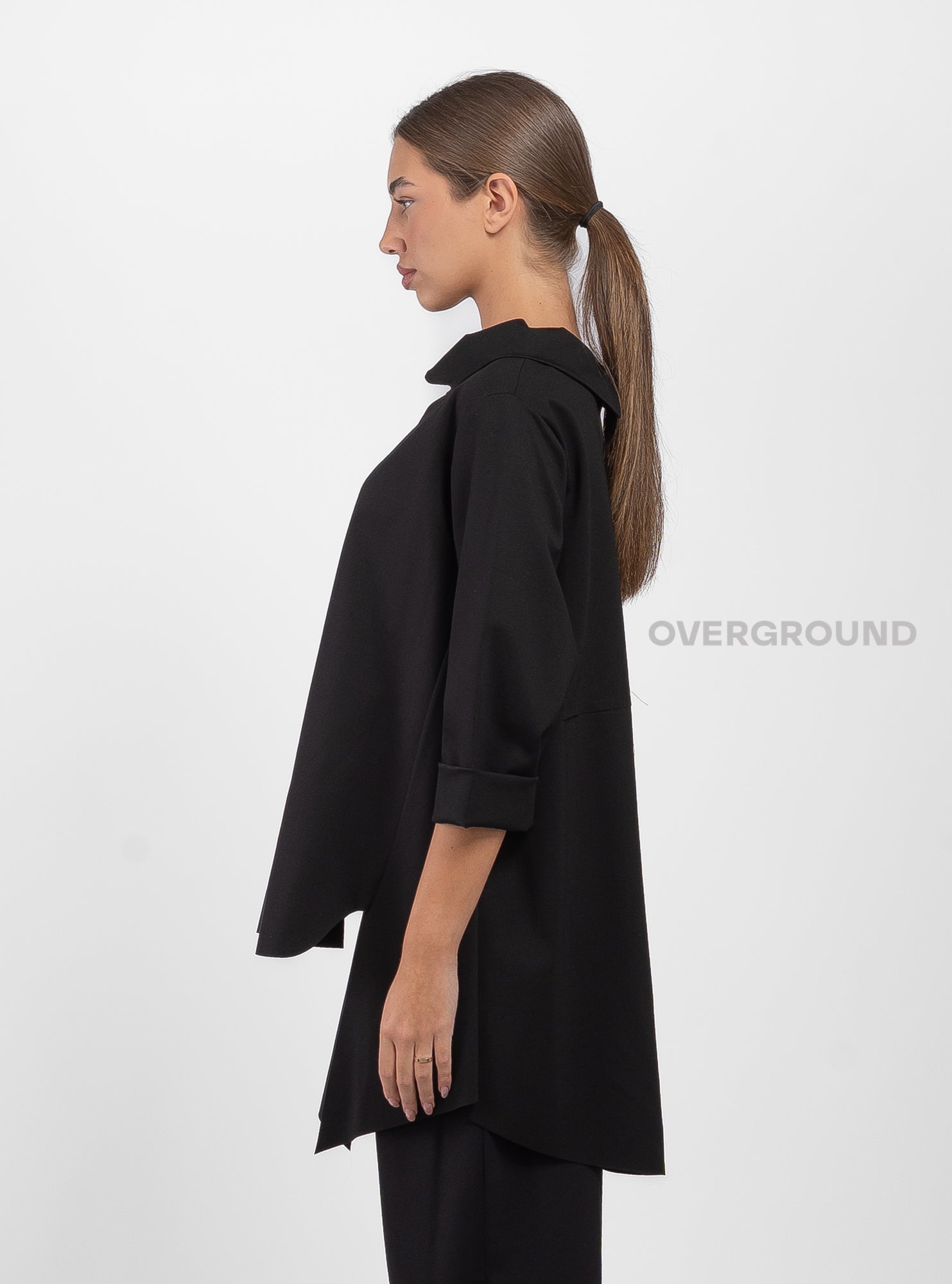 BLUSA LUNGA COLLO A BARCA - OVERGROUND STORE 