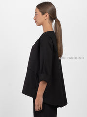 MAGLIA OVER CON TASCA LATERALE