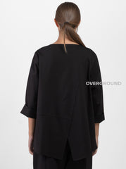 MAGLIA OVER CON TASCA LATERALE