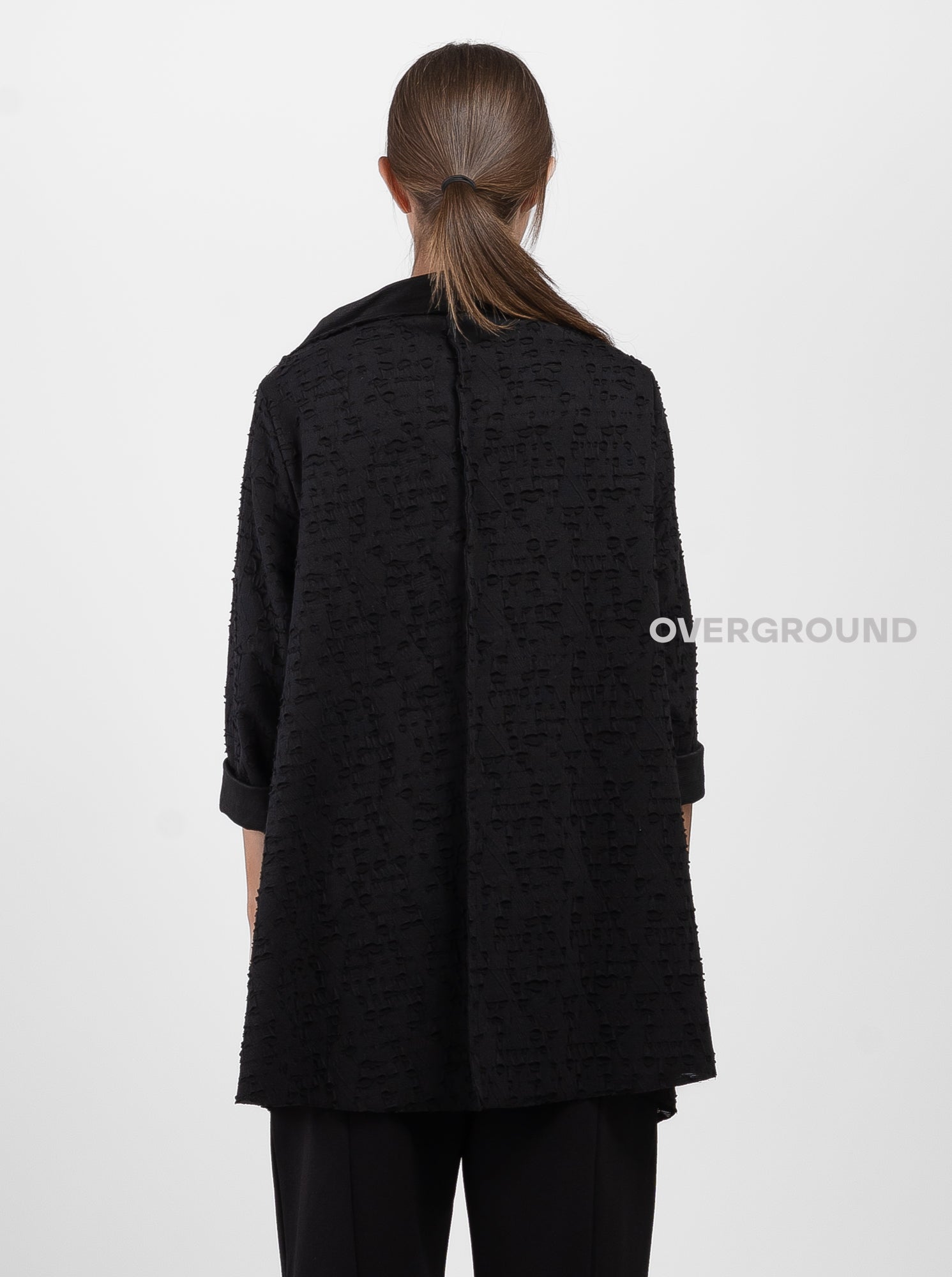 MAGLIA TESSUTO LAVORATO COLLO A BARCA - OVERGROUND STORE 