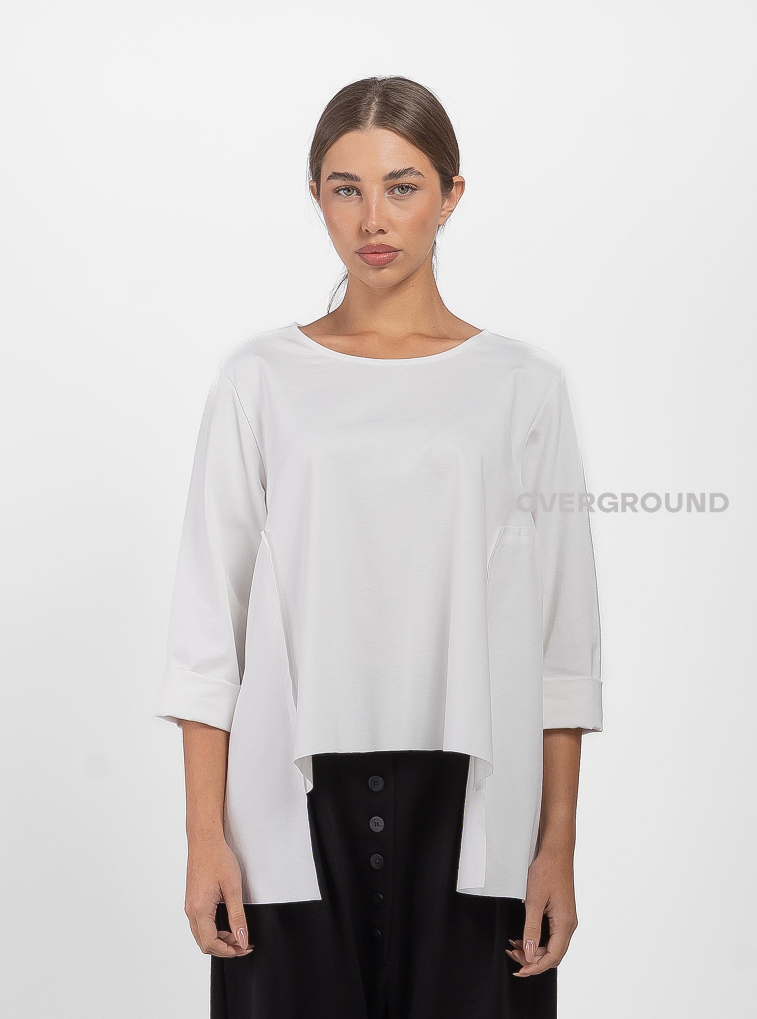 BLUSA SVASATA CON PATTINA LATERALE