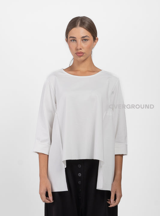 BLUSA SVASATA CON PATTINA LATERALE