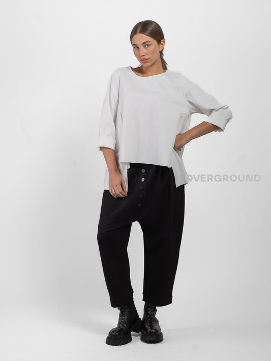 BLUSA SVASATA CON PATTINA LATERALE - OVERGROUND STORE 