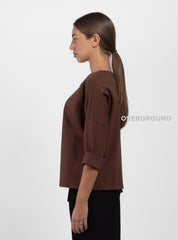 Asymmetric shirt with side pocket