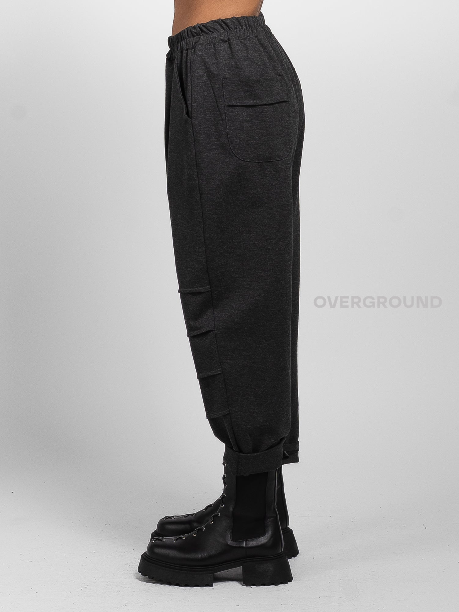 PANTALONE ELASTICO IN VITA CUCITURE SUL GAMBULE - OVERGROUND STORE 