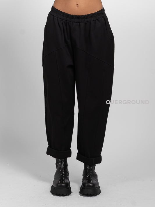 PANTALONE ELASTICO IN VITA CUCITURE FRONTALI - OVERGROUND STORE 