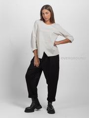 PANTALONE ELASTICO IN VITA CUCITURE FRONTALI - OVERGROUND STORE 