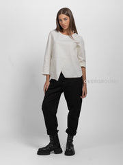 PANTALONE ELASTICO IN VITA CUCITURE DAVANTI - OVERGROUND STORE 