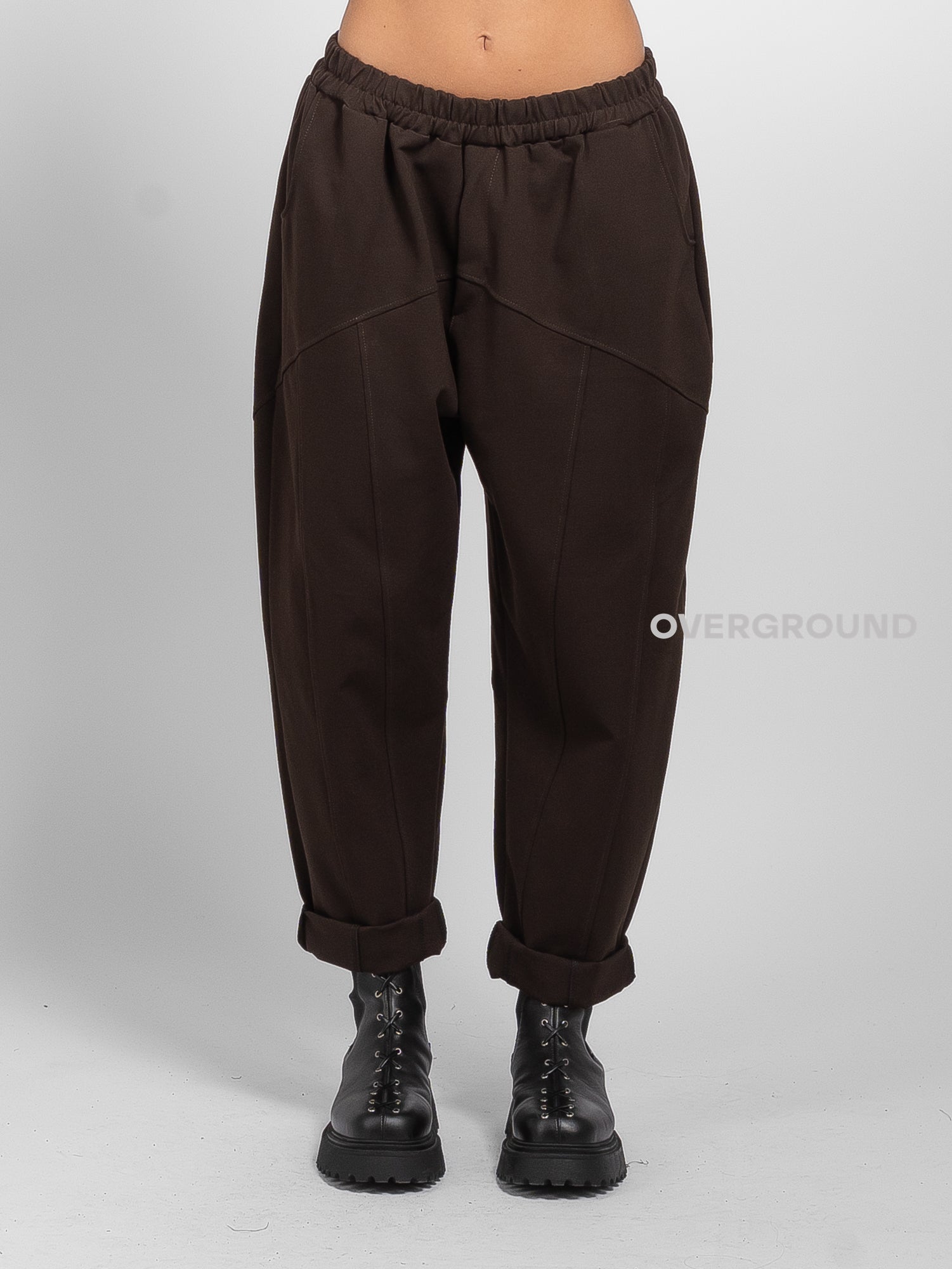 PANTALONE ELASTICO IN VITA CUCITURE FRONTALI - OVERGROUND STORE 
