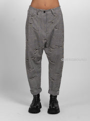 PANTALONE A CAVALLO BASSO TESSUTO LAVORATO - OVERGROUND STORE 