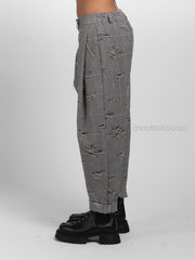 PANTALONE A CAVALLO BASSO TESSUTO LAVORATO - OVERGROUND STORE 