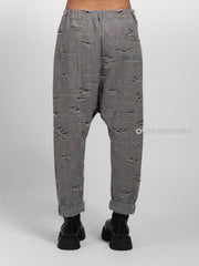 PANTALONE A CAVALLO BASSO TESSUTO LAVORATO - OVERGROUND STORE 
