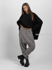 PANTALONE A CAVALLO BASSO TESSUTO LAVORATO - OVERGROUND STORE 