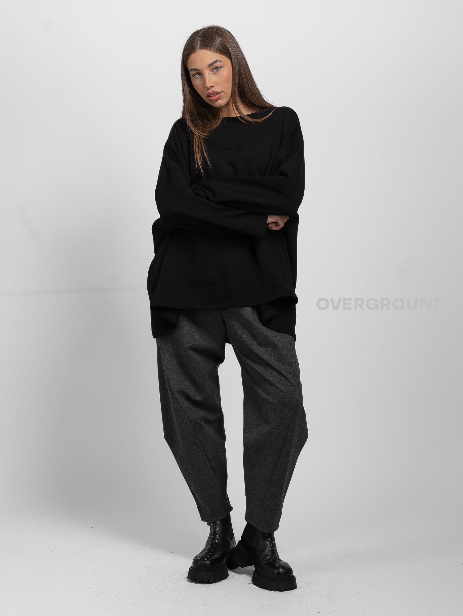 PANTALONE OVER CON CUCITURE DAVANTI PUNTO MILANO - OVERGROUND STORE 