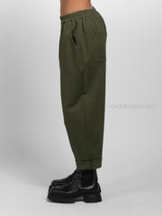 Oversized trousers in Milano stitch 