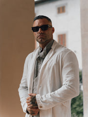 GIACCA LINO COLLO PIEGATO Z