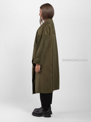 SHAWL DUSTER COAT WITH FRONT FLAP