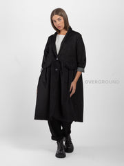 OVERSIZED DUSTER COAT WITH FRONT FLAP