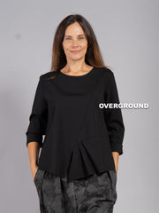 BLUSA CON SPACCO E PENS LATERALI