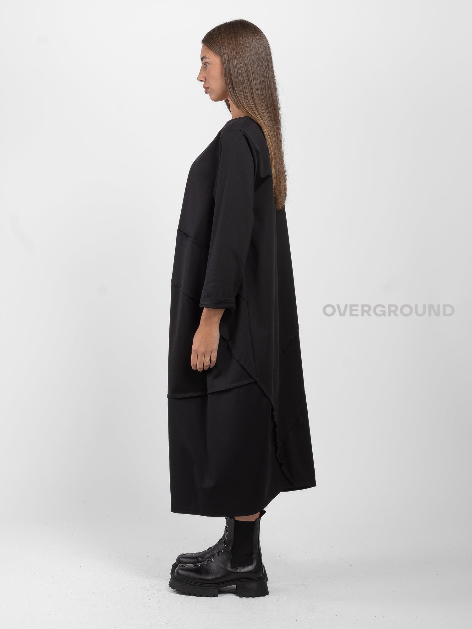 OVERSIZED DRESS WITH FRONT SEAMS