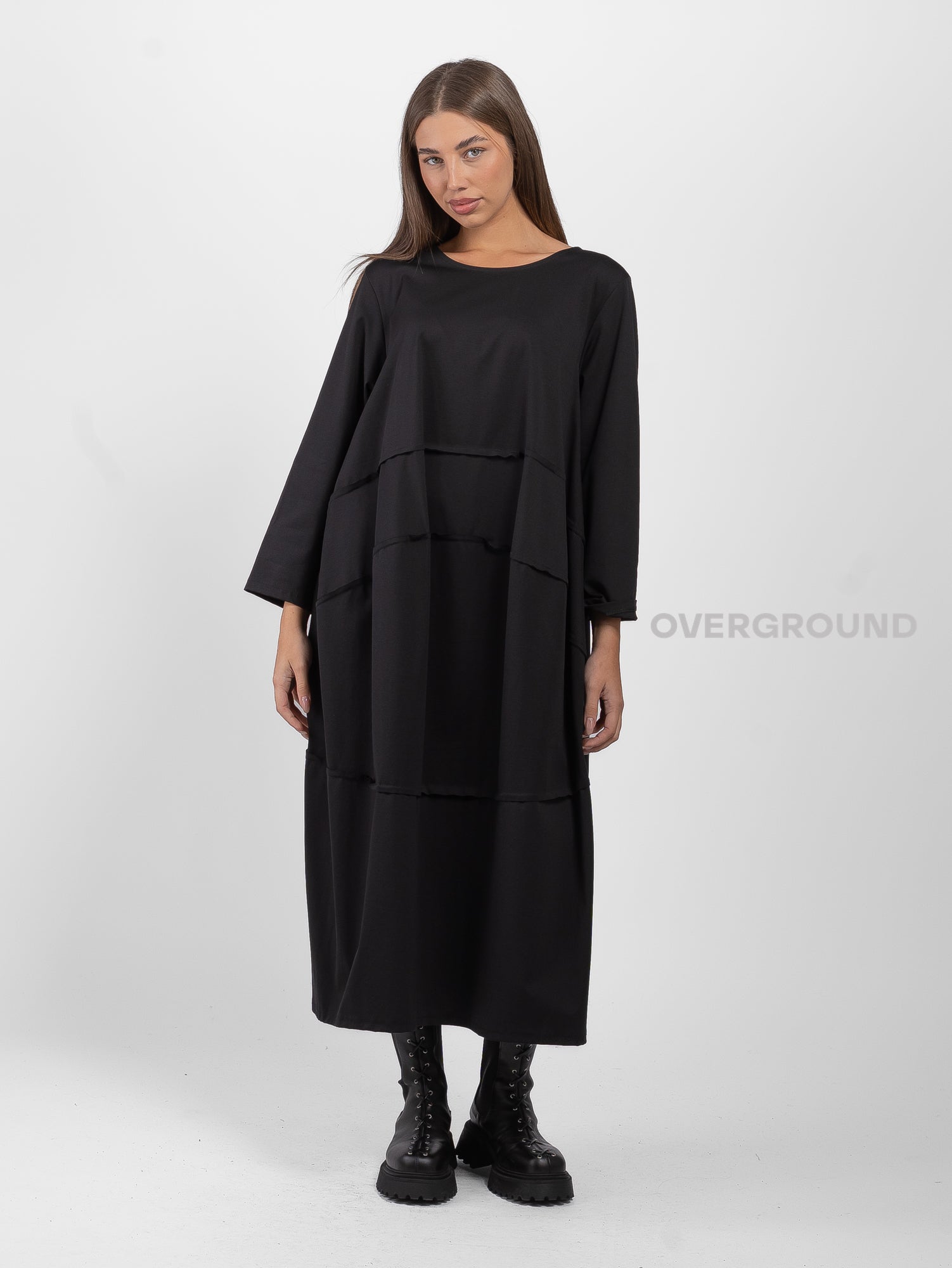OVERSIZED DRESS WITH FRONT SEAMS