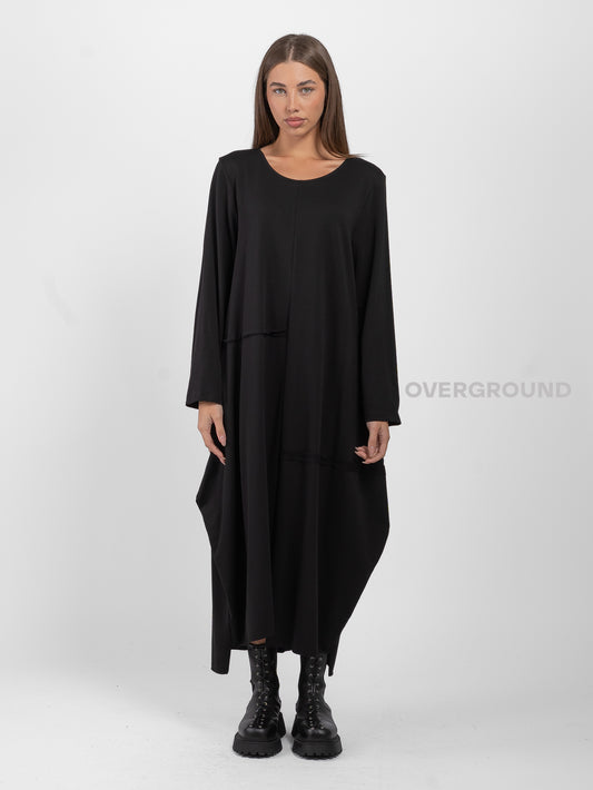 Dress with front seams