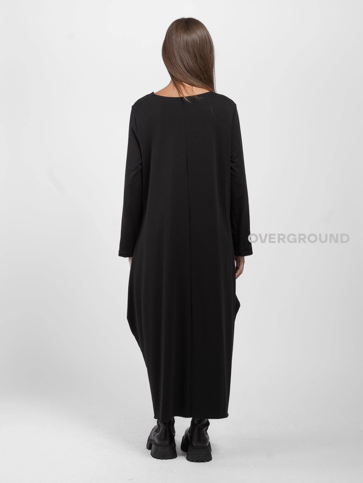 Dress with front seams