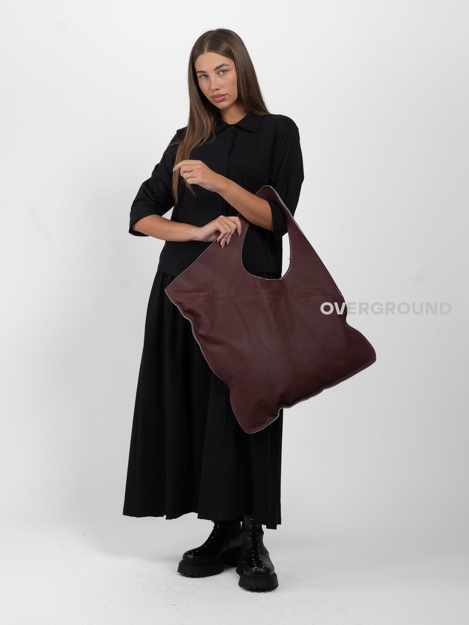 BORSA UN SOLO MANICO IN PELLE - OVERGROUND STORE 