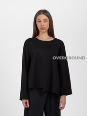 BLUSA ASIMMETRICA CON CUCITURA DAVANTI - OVERGROUND STORE 