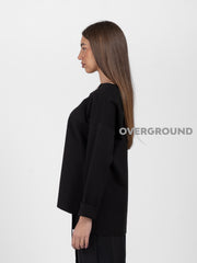 BLUSA ASIMMETRICA CON CUCITURA DAVANTI - OVERGROUND STORE 
