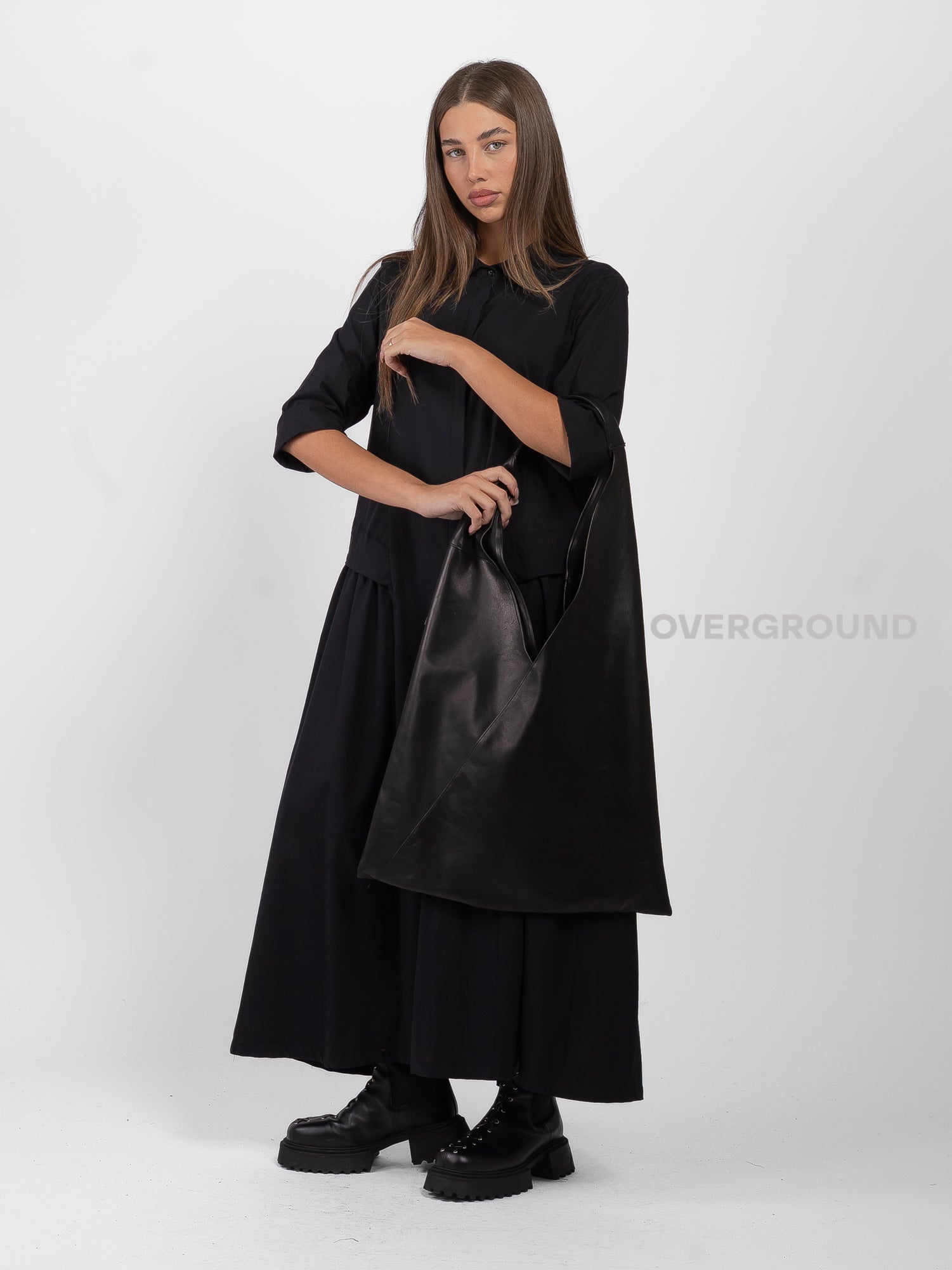 BORSA A TRIANGOLO IN PELLE - OVERGROUND STORE 