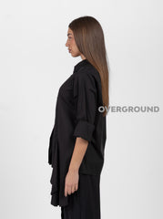 CAMICIA OVER CON BALZA LUNGA LATERALE - OVERGROUND STORE 