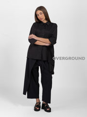 CAMICIA OVER CON BALZA LUNGA LATERALE - OVERGROUND STORE 