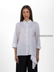 CAMICIA OVER CON BALZA LUNGA LATERALE - OVERGROUND STORE 