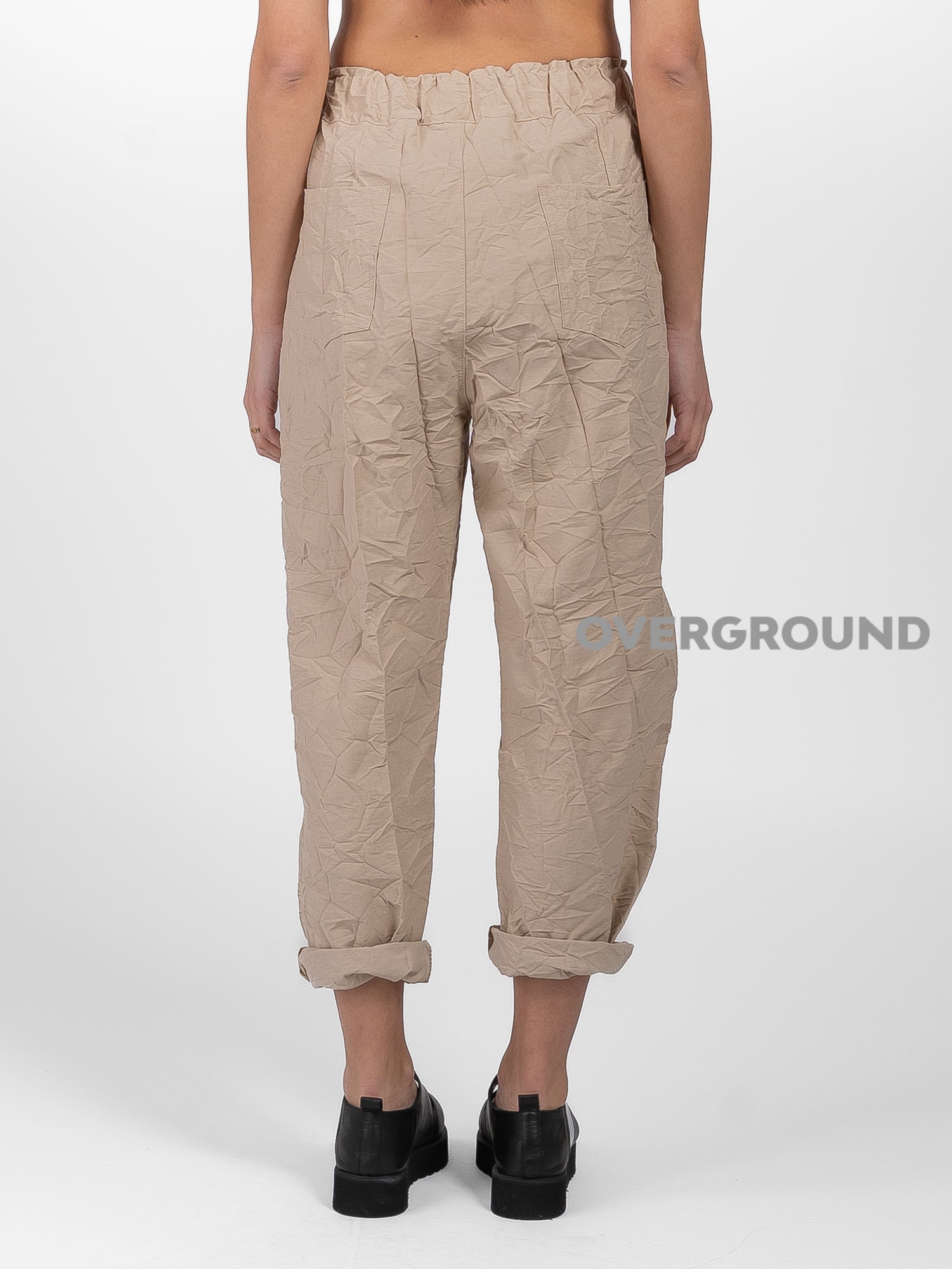 PANTALONE OVER CON TESSUTO PIEGHETTATO - OVERGROUND STORE 