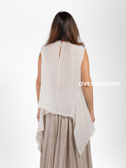 BLUSA OVER SMANICATA CON RIPRESA LATERALE