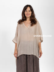BLUSA OVER PIU' LUNGA DIETRO