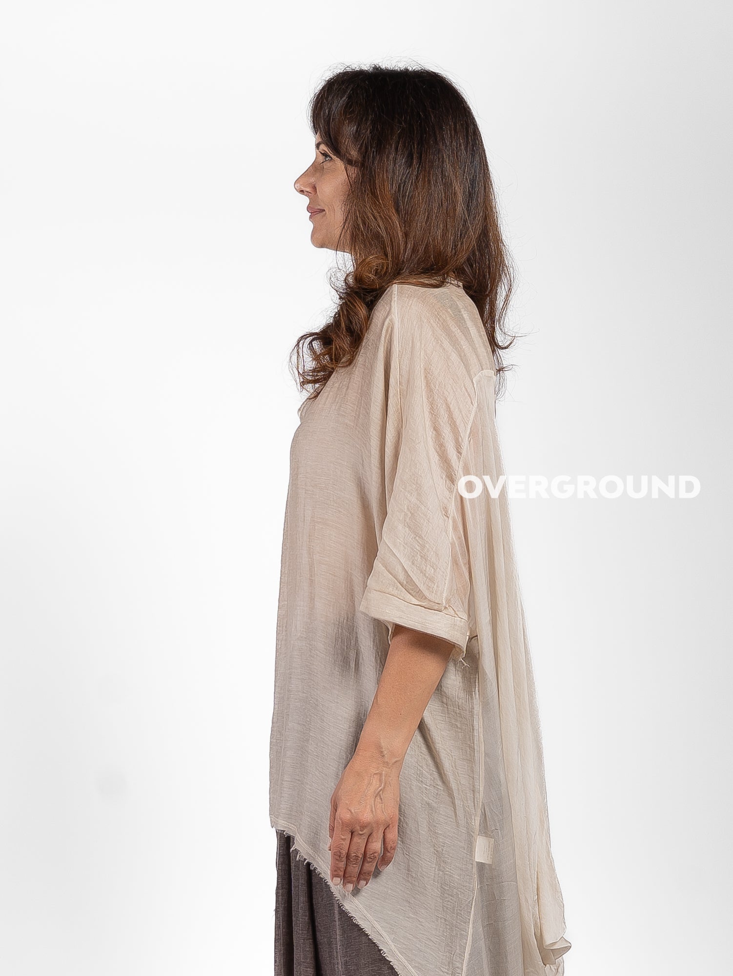 BLUSA OVER PIU' LUNGA DIETRO