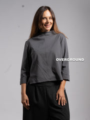 BLUSA OVER CUCITURA FRONTALE